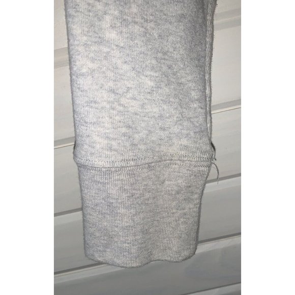 Eddie Bauer Legend Wash Sweatshirt Top Sz SMALL Gray Raglan Quilted Pullover - Picture 5 of 10